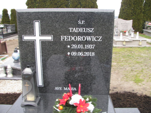 Tadeusz Fedorowicz 1937 Świerczów - Grobonet - Wyszukiwarka osób pochowanych