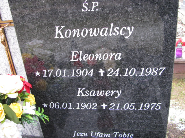 Ksawery Konowalski 1902 Świerczów - Grobonet - Wyszukiwarka osób pochowanych
