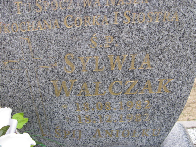 Sylwia Walczak 1982 Świerczów - Grobonet - Wyszukiwarka osób pochowanych